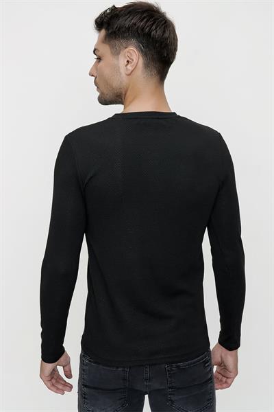 Ts 815 Slim Fit Siyah Basic Tişört