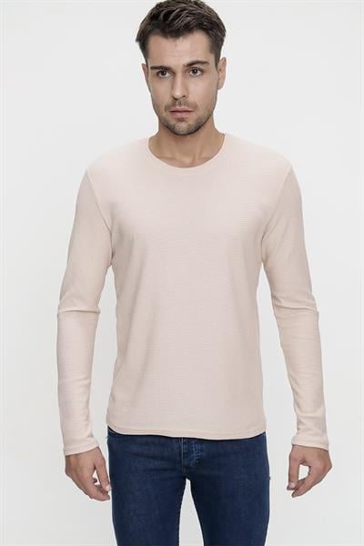 TS 818 Bej Spor T-Shirt