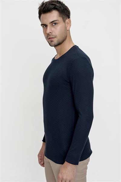 TS 819 Lacivert Spor T-Shirt
