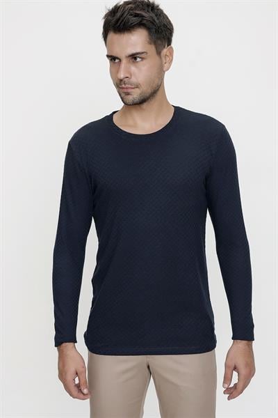 TS 819 Lacivert Spor T-Shirt