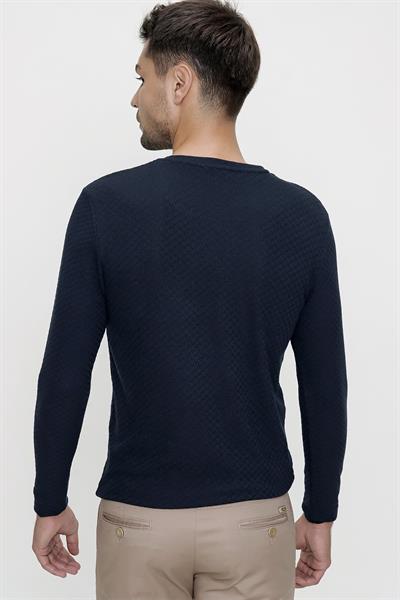 TS 819 Lacivert Spor T-Shirt