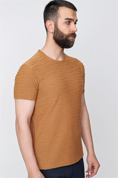 TS 822 Bej Spor T-Shirt