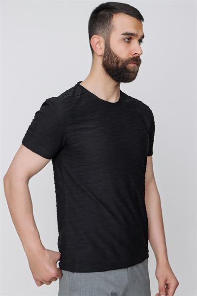 TS 822 Siyah Spor T-Shirt