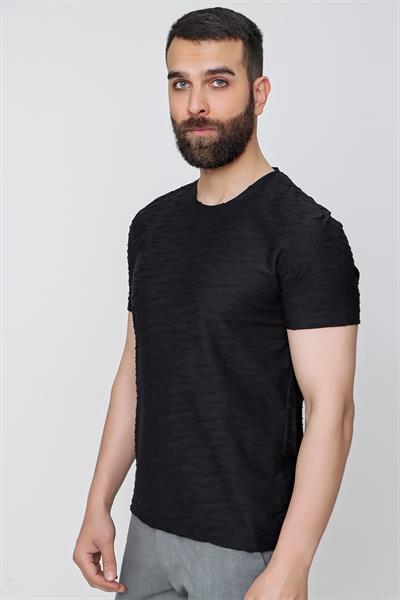 TS 822 Siyah Spor T-Shirt