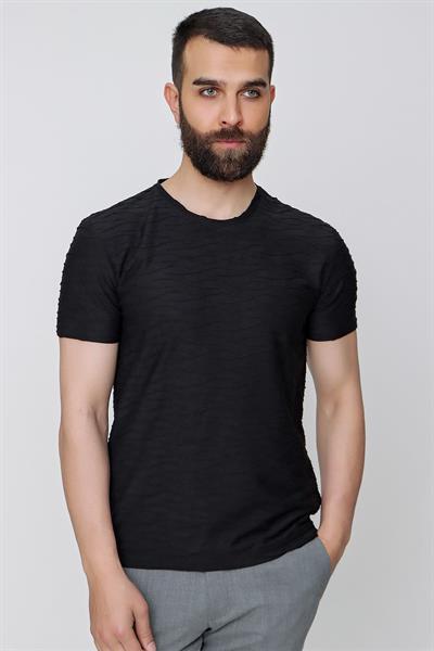 TS 822 Siyah Spor T-Shirt
