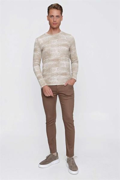 TS 839 Bej Spor T-Shirt