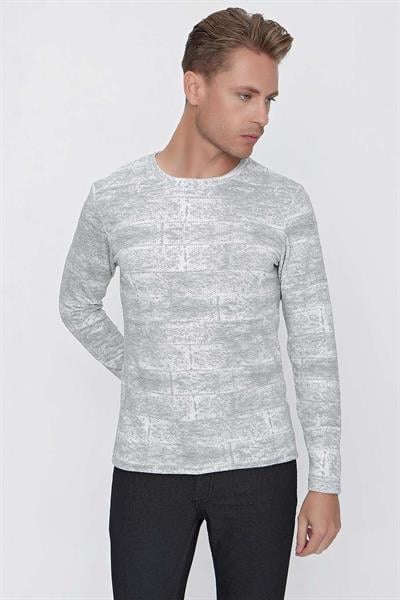 TS 839 Gri Spor T-Shirt