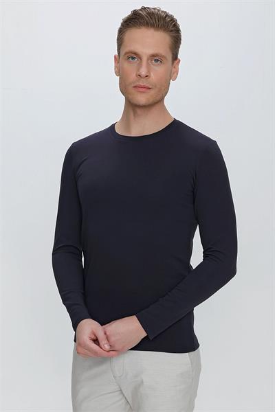 TS 841 Lacivert Spor T-Shirt