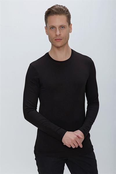 TS 842 Siyah Spor T-Shirt