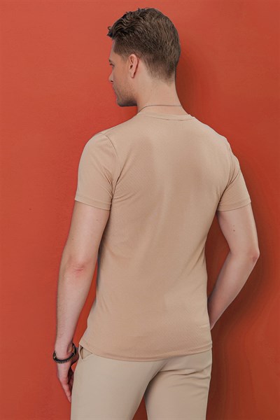 TS 846 Bej Spor T-Shirt