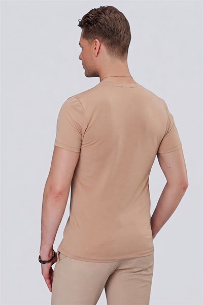 TS 846 Bej Spor T-Shirt