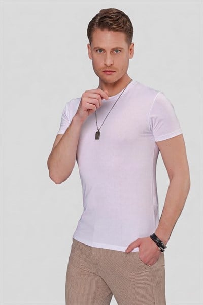 TS 846 Beyaz Spor T-Shirt