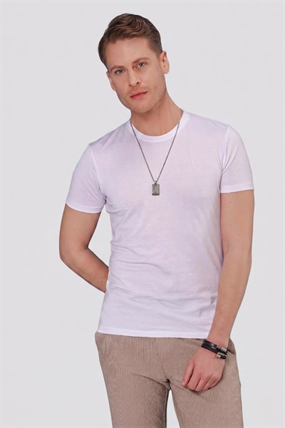 TS 846 Beyaz Spor T-Shirt