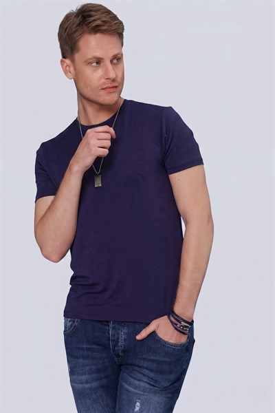TS 846 Lacivert Spor T-Shirt
