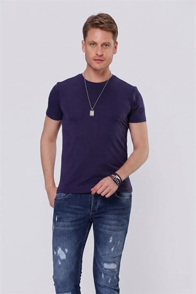 TS 846 Lacivert Spor T-Shirt