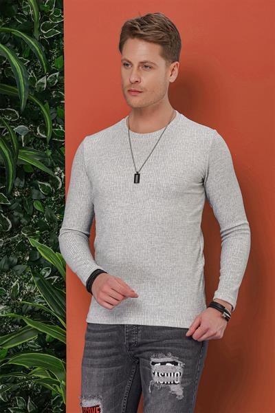 TS 849 Gri Spor T-Shirt