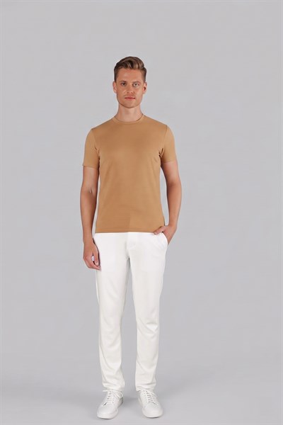 TS 852 Bej Spor T-Shirt