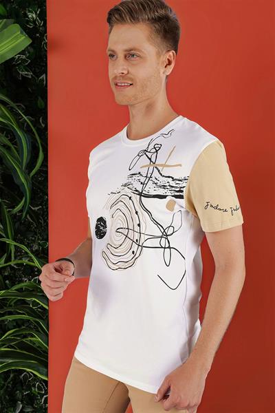 TS 858 Beyaz Spor T-Shirt