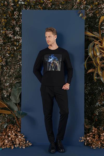 TS 861 Siyah Spor T-Shirt