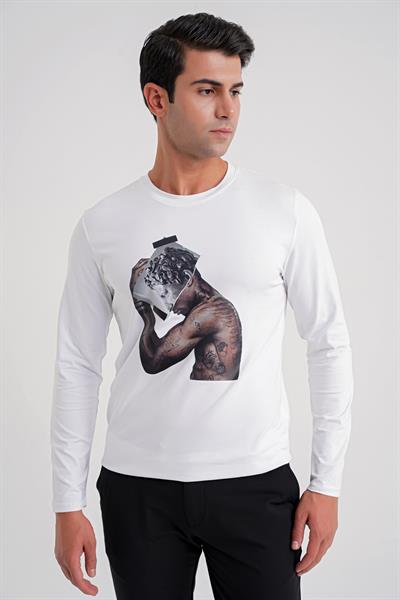 TS 862 T-SHIRT  BEYAZ KLASİK