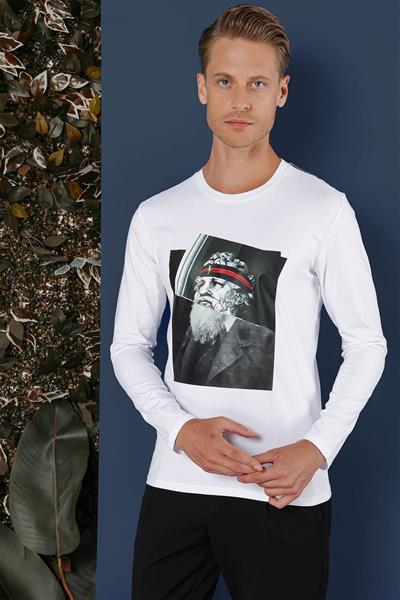 TS 863 Beyaz Spor T-Shirt