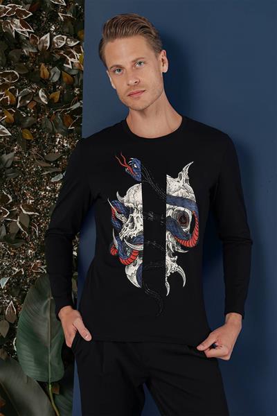 TS 865 Siyah Spor T-Shirt