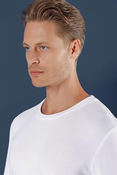 TS 870 Slim Fit Beyaz Spor T-Shirt