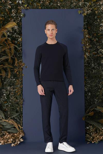 TS 872 Slim Fit Lacivert Spor T-Shirt