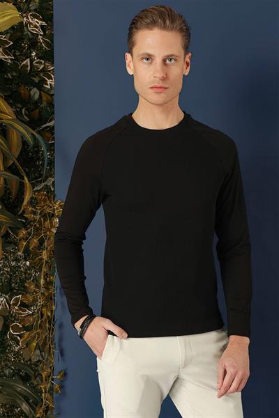 TS 872 Slim Fit Siyah Spor T-Shirt