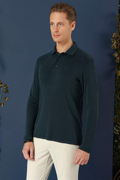 TS 875 Slim Fit Lacivert Spor T-Shirt