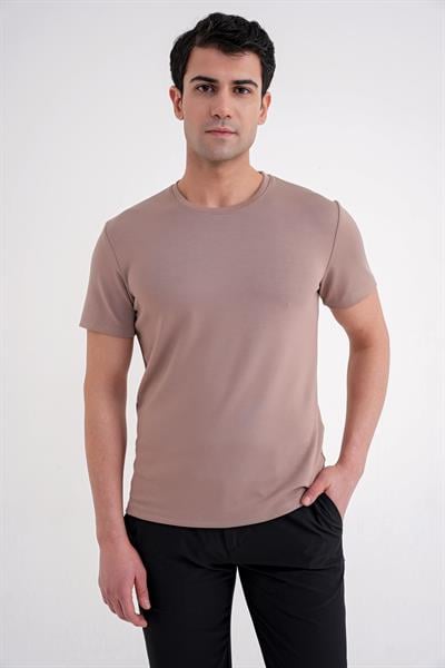 TS 885 T-SHIRT Comfort VİZON CASUAL