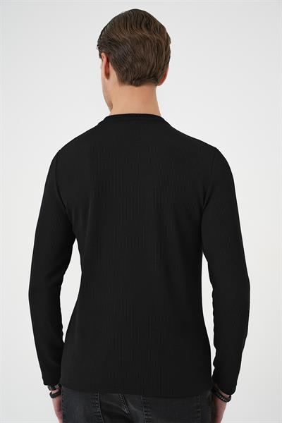 TS 887 Slim Fit Siyah T-Shirt