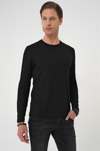 TS 887 Slim Fit Siyah T-Shirt