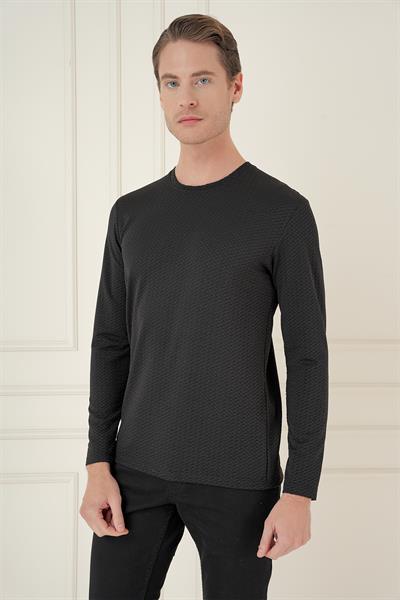 TS 889 Slim Fit Siyah Spor T-Shirt