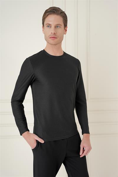 TS 891 Slim Fit Siyah Spor T-Shirt
