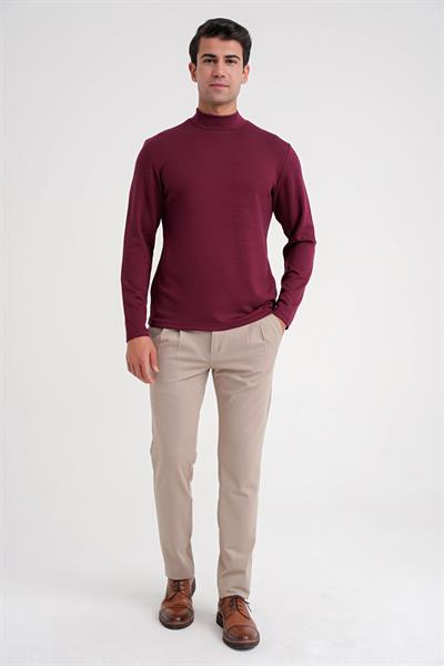 TS 894 T-SHIRT Slim BORDO CASUAL