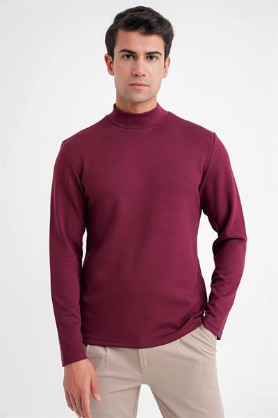 TS 894 T-SHIRT Slim BORDO CASUAL