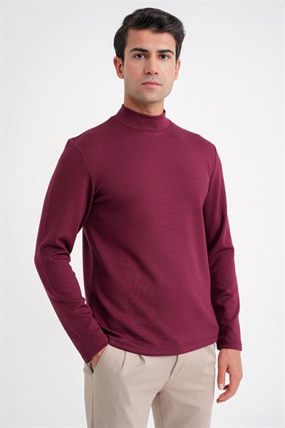 TS 894 T-SHIRT Slim BORDO CASUAL