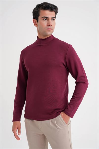 TS 894 T-SHIRT Slim BORDO CASUAL