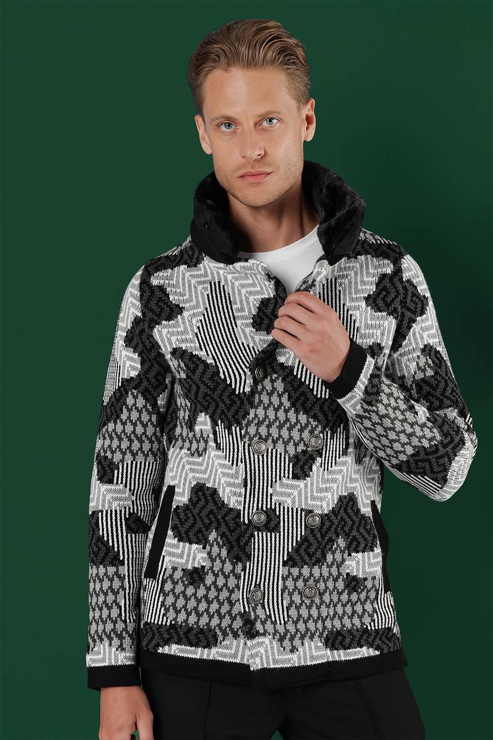 01 Slim Fit Siyah Spor Kaban