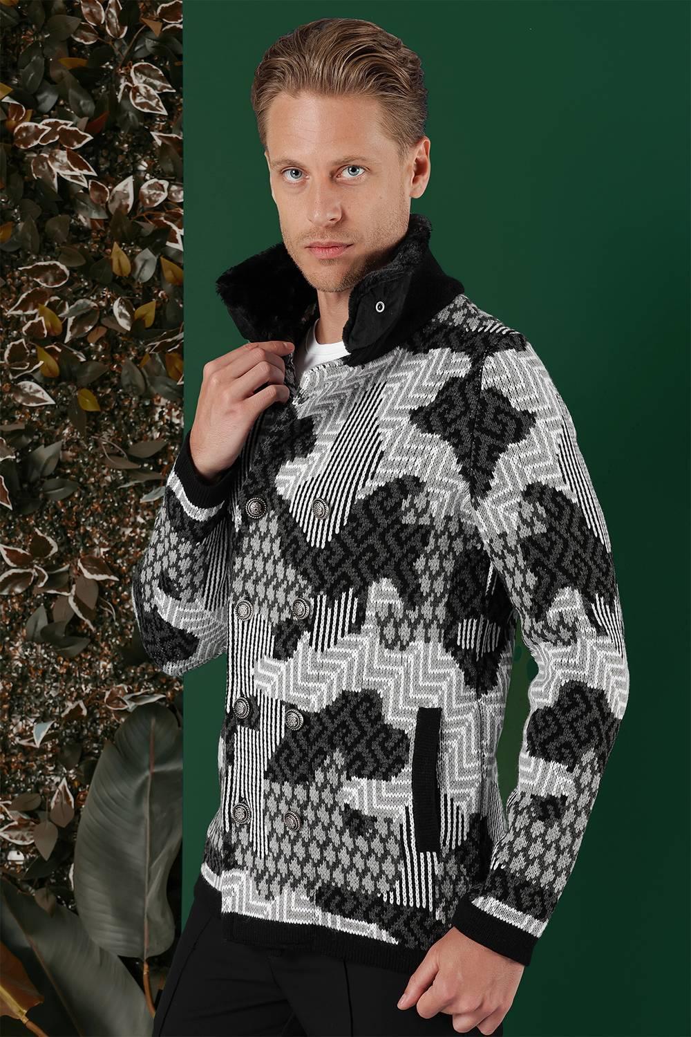 01 Slim Fit Siyah Spor Kaban