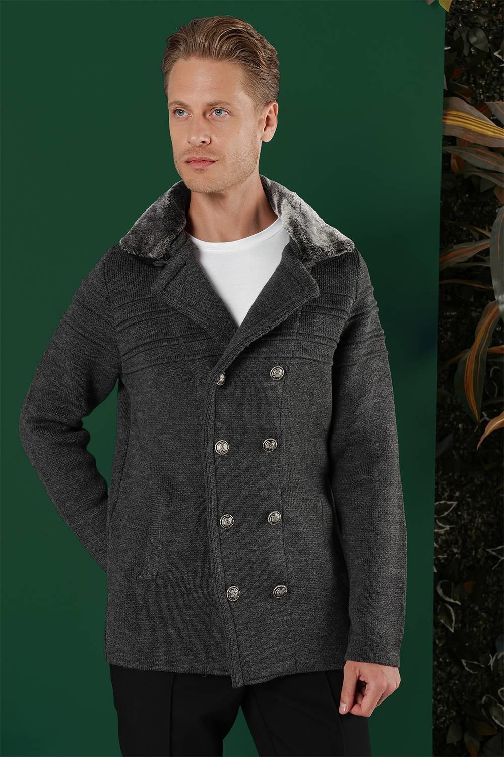 02 Slim Fit Antrasit Spor Kaban