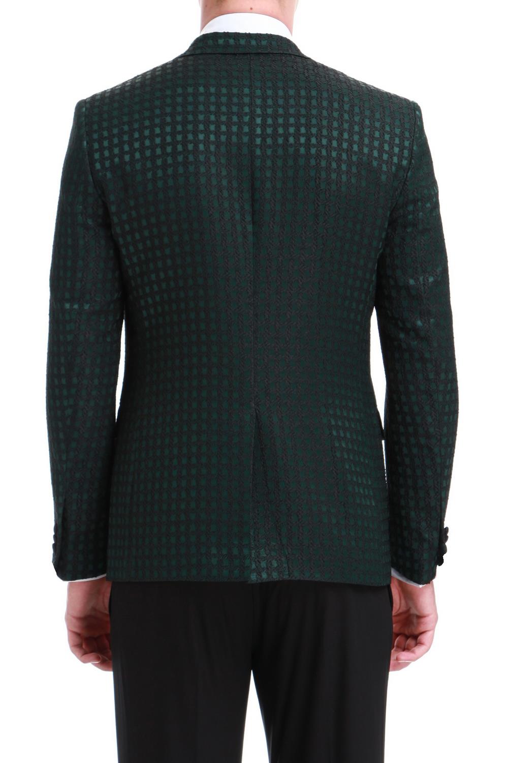 025 Slim Fit Yeşil Black Ceket