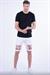 027 Slim Fit Beyaz Bermuda