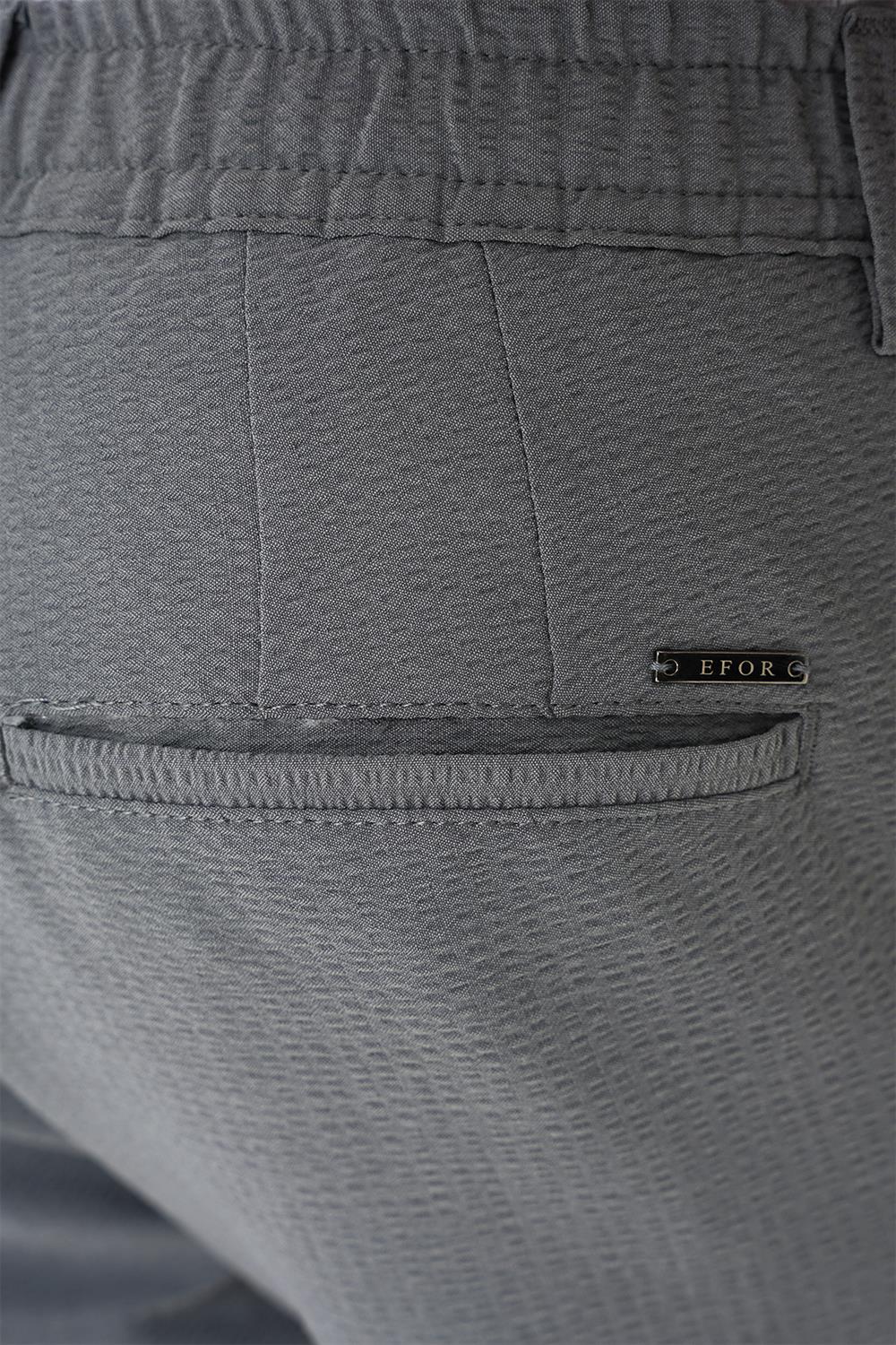 034 Slim Fit Gri Bermuda