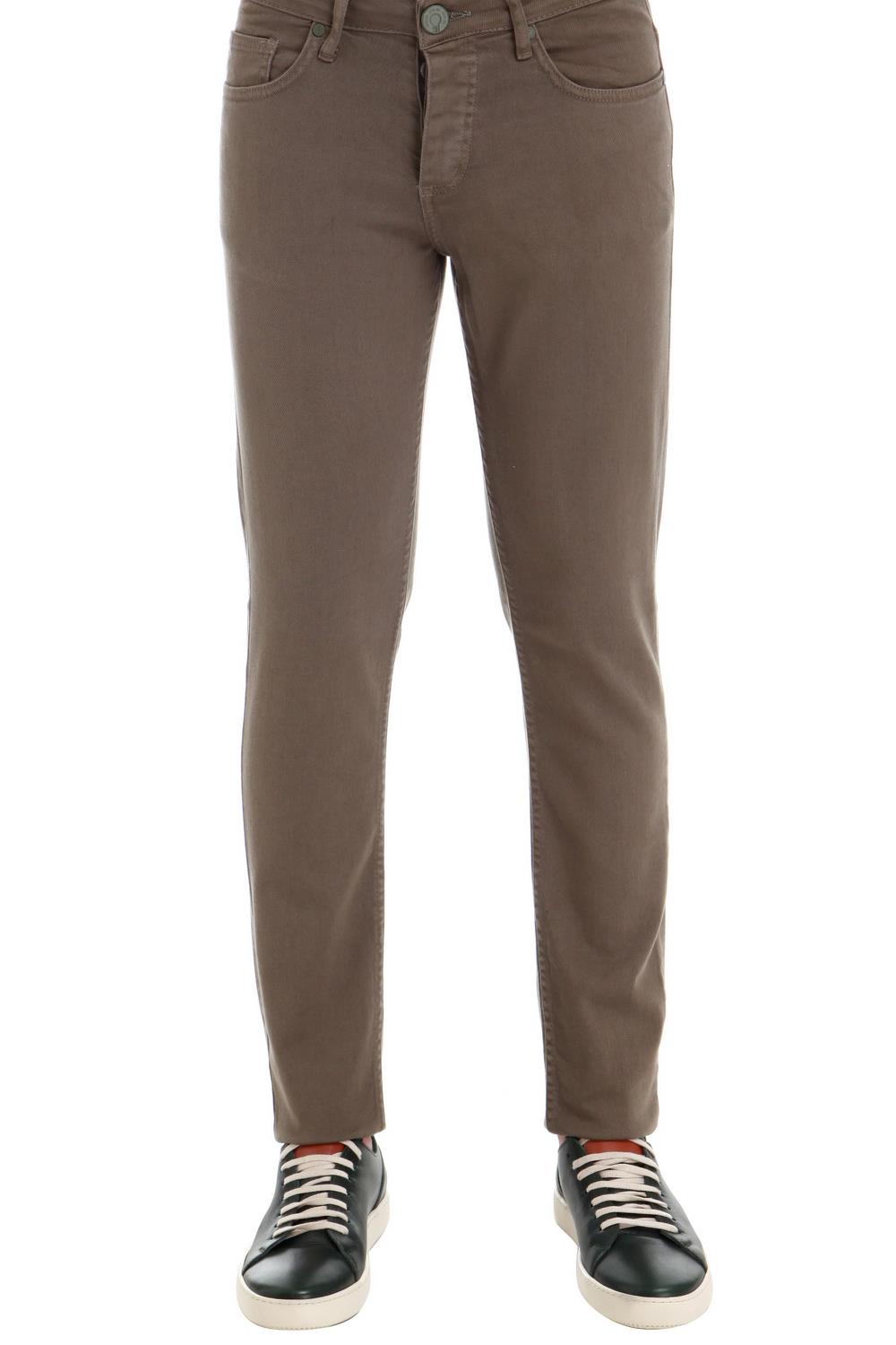 037 Slim Fit Haki Jean Pantolon