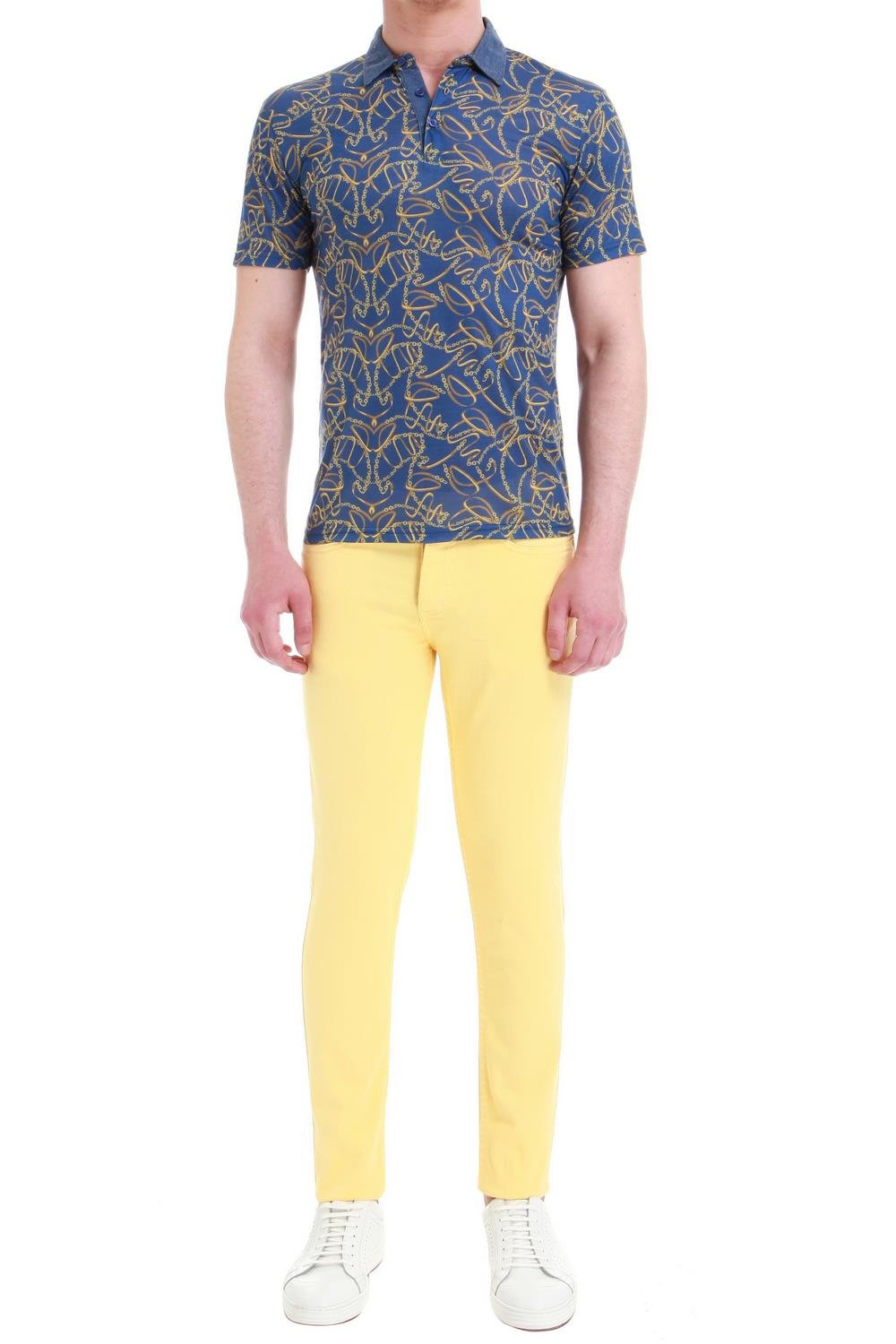 037 Slim Fit Sarı Jean Pantolon