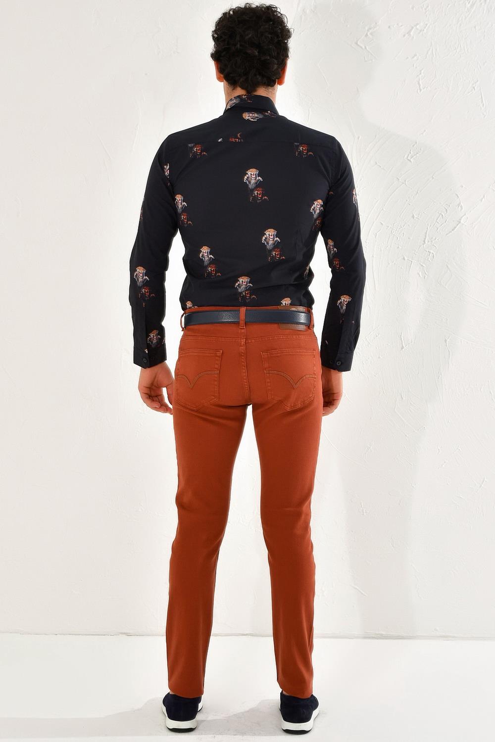 048 Slim Fit Kiremit Spor Pantolon