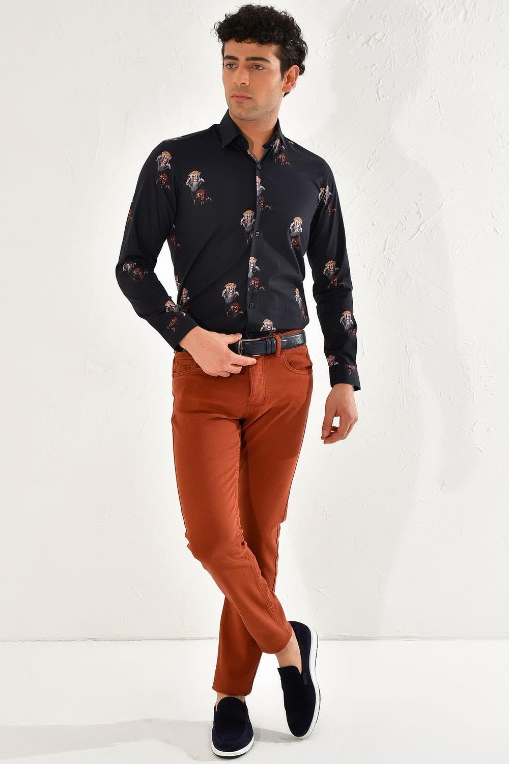 048 Slim Fit Kiremit Spor Pantolon