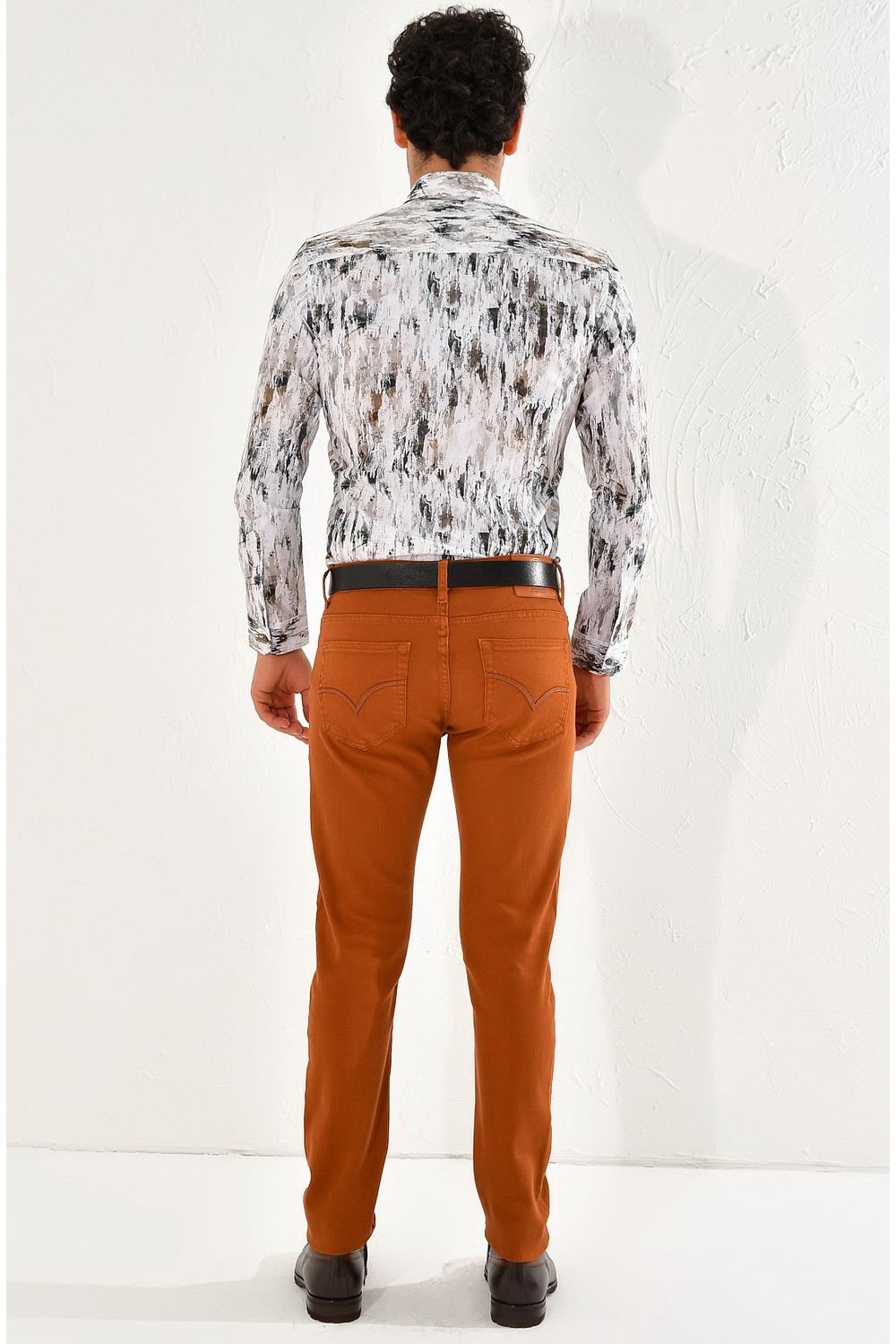 048 Slim Fit Tarçın Spor Pantolon
